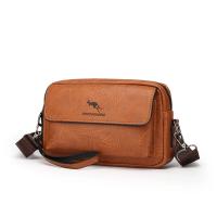 Bandolera de cuero impermeable para hombre, bolso de hombro clásico, de diseñador, de lujo - details 12