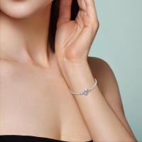 Pulsera con dije de circón en forma de corazón de amor eterno de Plata de Ley 925, dijes de cuentas, colgantes, joyería fina para mujeres y niñas - details 1
