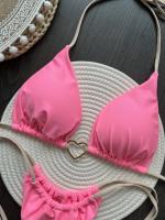 Conjunto de Bikini Halter de Color Sólido RUOTONSEPT Traje de Baño de Estilo Brasileño para Mujeres - details 27
