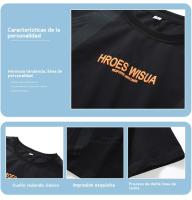 Camiseta de manga corta transpirable y holgada para hombre de verano de manga corta - details 6