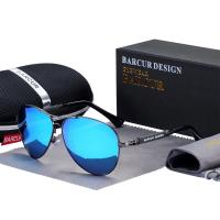 Gafas de sol de aleación polarizadas con gradiente para hombre y mujer, gafas de sol de piloto, gafas de sol con espejo - details 29