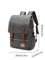 Mochila retro para ordenador portátil con puerto de carga USB, mochila de viaje impermeable para hombres y mujeres - details 32