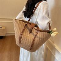 Bolso de Tela Grande Capacidad Cadena de Cierre Kiss Lock Estilo Duradero y Elegante para Uso Diario Bolso de Playa Contraste - details 1