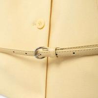 Chaleco Amarillo con Cuello en V Manga Corta, Elegante para Mujeres, Blazers y Vestidos - details 5
