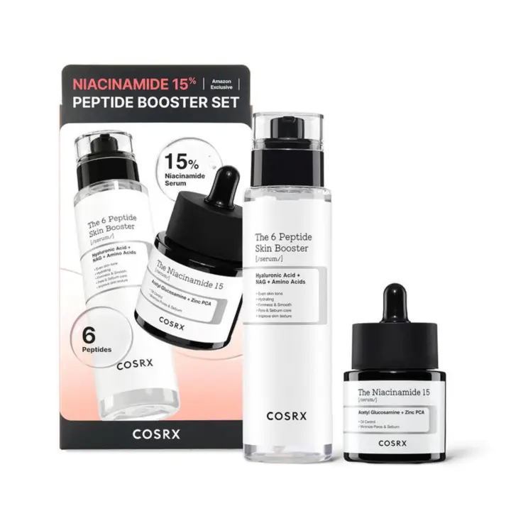 COSRX 15% Peptide Booster Set exclusivo: set coreano para el cuidado de la piel, sets de regalo, regalos del Día de la Madre para mamá, niacinamida, rostro - 1