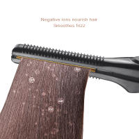 Mini plancha de pelo plana con lápiz 3/10, plancha alisadora de barba de calentamiento rápido, plancha plana pequeña para alisador de pelo corto - details 5