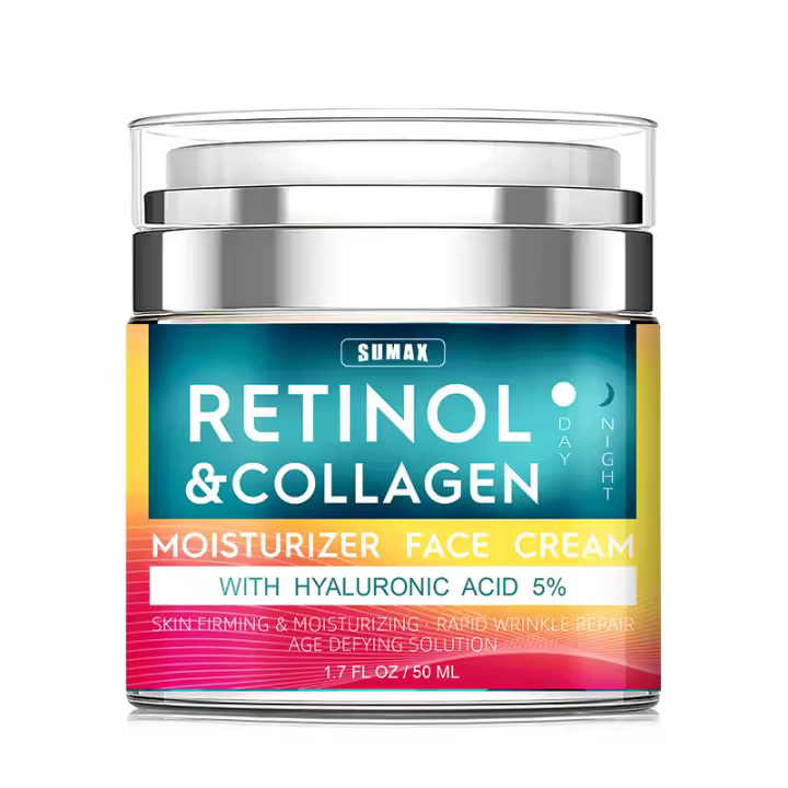 Crema Facial de Colágeno Retinol Sumax Hidratante, Reafirmante, Iluminador - 1