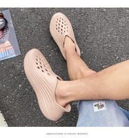Zapatillas deportivas al aire libre material EVA suela gruesa aumentando la marea verano playa baotou agujero zapatos nuevos hombres y mujeres - details 9
