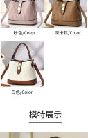 Bolso de hombro diagonal de gran capacidad para mujer de alta gama, cierre de cremallera moderno, diseño y producción 21419 PU - details 6