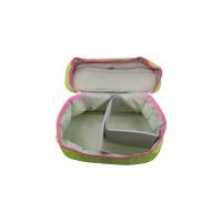 Bolsa de almacenamiento para maquillaje de nailon para mujer, bolsa de cosméticos de viaje, con contraste de triángulo grande, creativo, a la moda - details 3