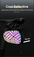 WEST BIKING-bolsa reflectante para SILLÍN de ciclismo, bolsa de malla interior con bolsillo para marco, soporte de liberación rápida para bicicleta de montaña y carretera - details 2