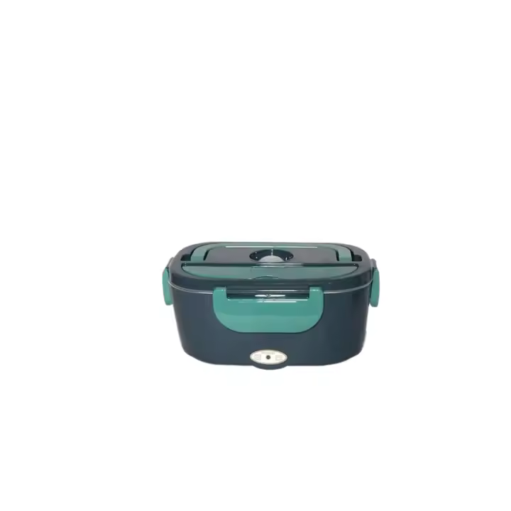 Fiambrera eléctrica 2 en 1 con calefacción para coche y hogar, 220 V, 1,5 L, 60 W, portátil, de acero inoxidable, contenedor de comida tipo bento. - 1