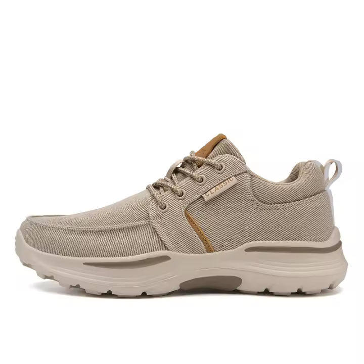 Zapatos deportivos casuales con cordones y suela gruesa para hombre, zapatos viejos de tela de Beijing - 1