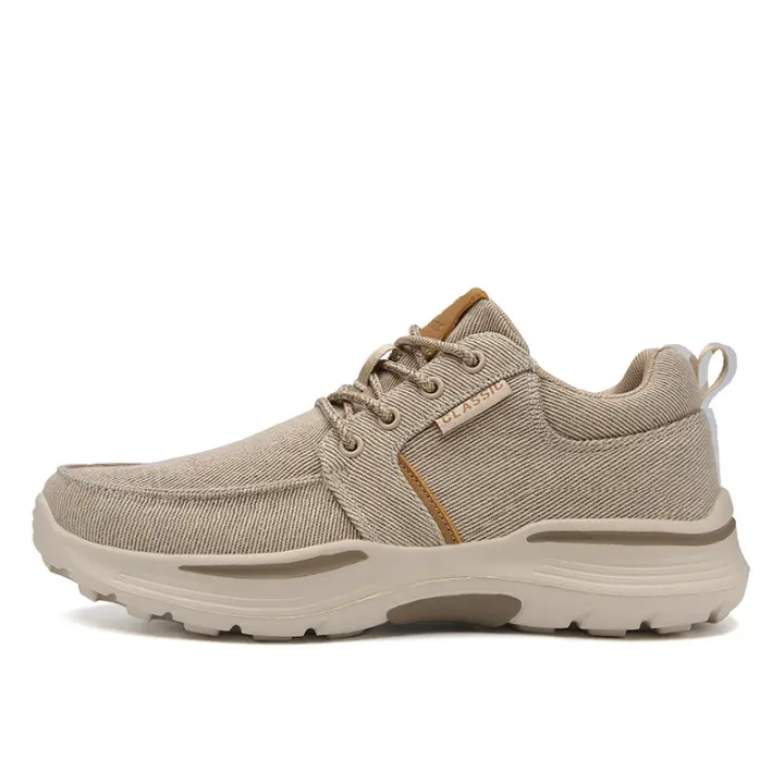 Zapatos deportivos casuales con cordones y suela gruesa para hombre, zapatos viejos de tela de Beijing - 1