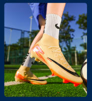 Botas de fútbol para hombre de caña alta con tacos largos y TF |   Zapatillas Profesionales para Entrenamiento - Tallas 35-45 - details 16
