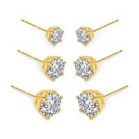Pendientes de Moissanita de Oro 14k Joyería de Lujo para Mujeres con Certificado - details 6