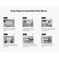 Cajas de almacenamiento de zapatos extragrandes, de plástico transparente, apilables, paquete de 12, zapatero y sustituto, contenedores de tenis, contenedores organizadores de almacenamiento de - details 8