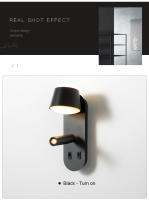 Lámpara de Pared LED 13W TOMAXIN con Foco Giratorio Diseño Sencillo y Moderno para Dormitorio Estudio Hotel Adecuada para Sala de Estar - details 9
