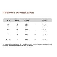 Pantalones cortos de cintura baja para mujer, ropa deportiva para gimnasio, correr, motociclista, Yoga, entrenamiento, verano - details 1