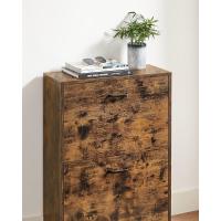 Armario de Madera de 3 Pisos Diseño con 3 Puertas Abatibles Ideal para Entrada Estrecha, Pasillo, Sala de Estar 60 x 24 x 120 cm Marrón Rústico - details 20