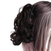 Aumento sintético del volumen del cabello, extensión de cabello, pinza de garra Natural, cola de caballo, cola de caballo ondulada corta, peluca de cola de caballo, peluca de media cola de caballo - details 2
