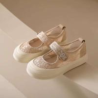 Nueva moda, cinta de moda, encaje antideslizante, zapatos deportivos informales planos únicos de verano para mujer, marca de zapatos ligera y barata - details 5