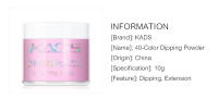 KADS-Polvo de inmersión para uñas, polvo de inmersión, pigmento cromado, decoración de manicura, 37 colores, 10g - details 0