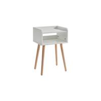 Mesa Auxiliar de 3 Niveles,Extremo del Sofá,Mesita de Noche de Estilo Industrial,Estructura de Acero Resistente,para Pasillo,Sala de Estar, Dormitorio,39 x 30 x 59cm, Negro - details 10