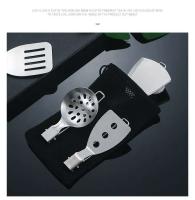 Utensilios de cocina portátiles para picnic de acero inoxidable 304, sartenes, ollas, villas plegables para acampar al aire libre - details 12