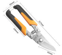 Tijeras Industriales de Alta Resistencia Tijeras Profesionales para Cortar Chapa de Metal, Tubos PVC, Latón con Cuchillas de Acero Inoxidable y Mango Ergonómico para Agarre Cómodo - details 7