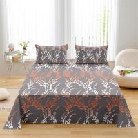 Sábana de Tela Suave de Temporada Toda Diseño Floral Plano 230x230cm Comodidad Tactile sin Funda de Almohada - details 12