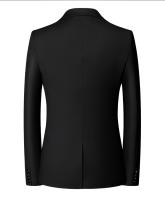 Blazer de Negocios Delgado para Hombres Colores de Caramelo Traje de Forma Casual para Oficina y Club Social - details 8