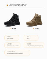 Zapatos de trabajo con puntera de acero antigolpes y antiperforaciones para hombre Calzado deportivo ligero, cómodo y transpirable - details 2