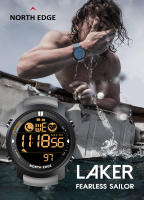 Reloj Deportivo para Hombres NORTH EDGE LAKER con Monitor de Ritmo Cardíaco Pasos Calorías Llamada Notificación 50m Impermeable Tecnología Inalámbrica - details 0