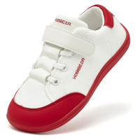 Zapatos De Tobillo Ancho Para Niños HOBIBEAR Zapatillas Minimalistas De Piel Sintética Y Malla Ligera Con Enganche Para Niños Y Niñas - details 3