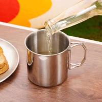 Taza de acero inoxidable con asa plegable, armas de fuego portátiles, taza, accesorios para acampar al aire libre, 1 pieza. - details 4