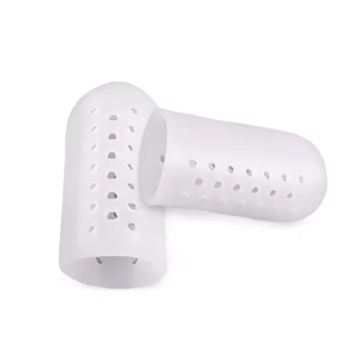 Separadores de Dedos de Gel de Silicona Pareja de Protección de Pies y Pulgaras para Alivio de Callos Transpirable - 1