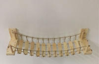Puente montado en la pared para gatos, casa de árbol para mascotas, hamaca de Sisal, escalera de paso, rascador poste, marco de escalada, muebles, juguete para gatos - details 7