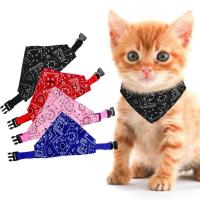 Pañuelos grandes para mascotas, bufanda de algodón lavable a cuadros, pajaritas, Collar, pañuelo para perros y gatos, accesorios para perros grandes, pañuelo - details 3