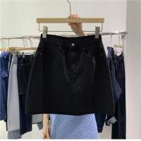 Falda vaquera ceñida adelgazante de cintura alta para mujer, ropa exterior de corte A, nuevo estilo, moda verano 2025 - details 2