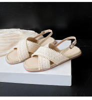Sandalias De Pescador Tejidas Con Hierba Verano Para Mujer Nuevo Plano Sanya Nicho De Vacaciones De Viaje Zapatos Romanos Franceses - details 10