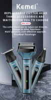Kemei-cortadora de pelo eléctrica 3 en 1 para hombre, máquina de afeitar inalámbrica, recargable, para Barba - details 0