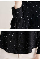 Camisa de mujer Camisa de lunares Tops elegantes femeninos - details 4