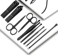 Juego de cortaúñas de acero inoxidable para el hogar, herramientas para manicura y pedicura, cucharilla para las orejas, 7/10/12/18 piezas - details 11