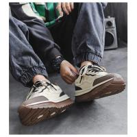 Zapatos De Correr Con Cordones Para Estudiantes 2024 Nuevos Y Cómodos Con Suela Gruesa Y Combinación De Colores Moda Casual Microfibra - details 4