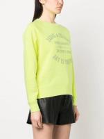 Sudadera bordada de algodón rosa con letras clásicas ZV de nicho francés para mujer, suéter bordado, principios de otoño - details 34