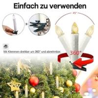 Velas navideñas sin llama