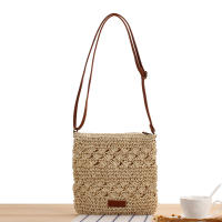 2025 nuevo bolso tejido hueco hombro crossbody verano vacaciones playa bolso simple hecho a mano bolsa de paja - details 3