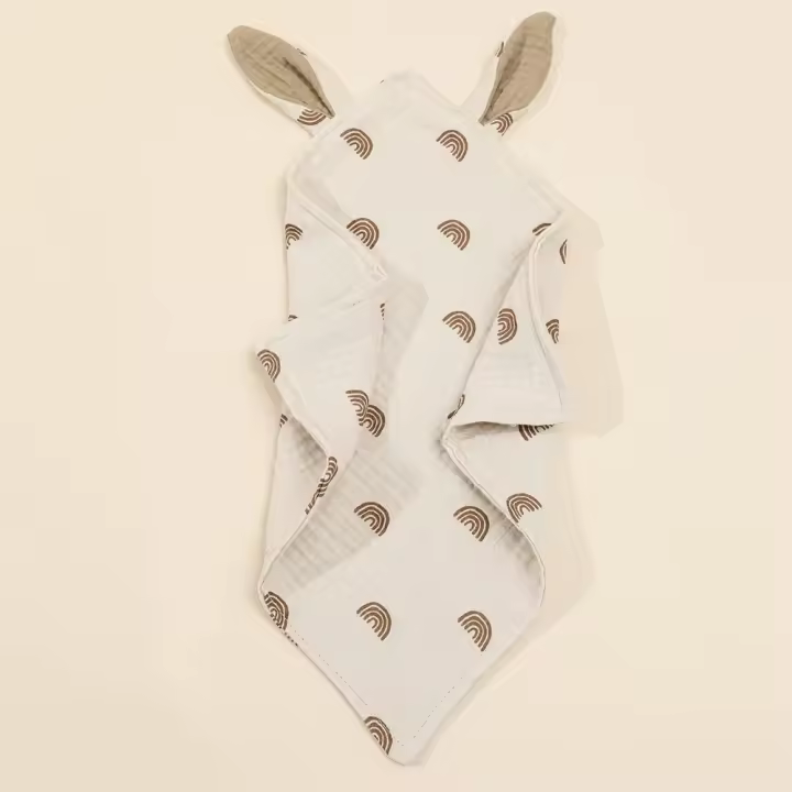 Edredón de muselina de algodón para bebé recién nacido, manta de muñecas para dormir, toalla suave para calmar, baberos, paños para eructar - 1