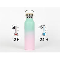 Botella aluminio con tecnología de aislamiento térmico: 24h frío, 12h calor